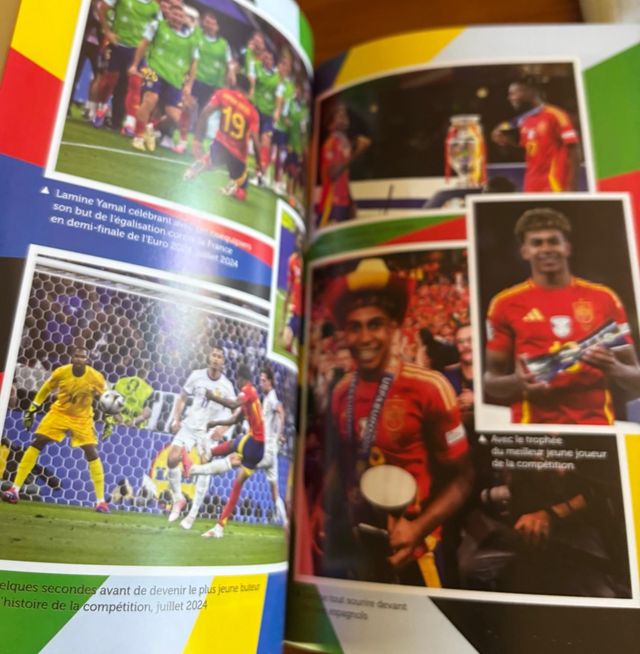 2 LIBRI DI F.C.BARCELONA-MESSI+LAMINE YAMAL