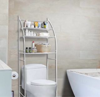 Mueble Organizador Baño Metal Blanco