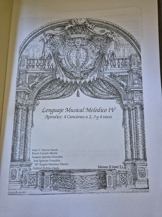 Libro Lenguaje Musical Melódico IV