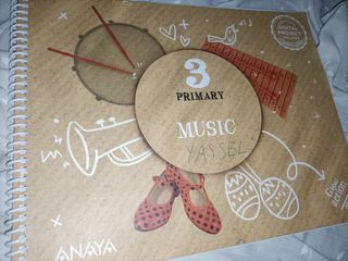 Libro de inglés y de música 3 de primaria  