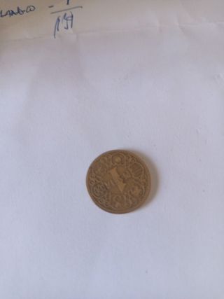 Moneda 1 peseta 1944