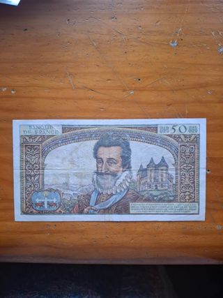Billete 50 Francos Franceses 1959