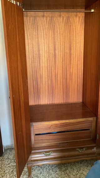 Armario vintage madera maciza 6 puertas