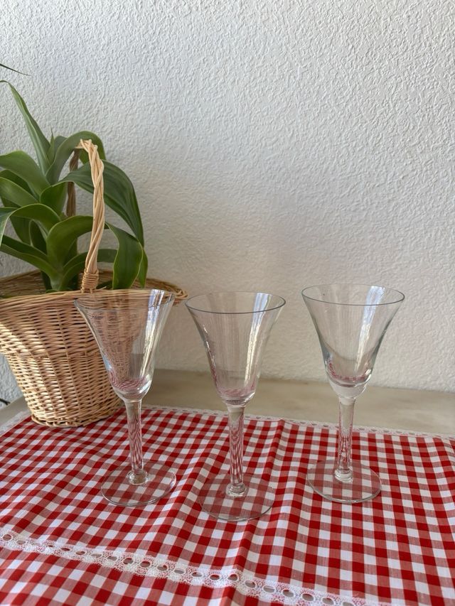 Copas de cristal vintage