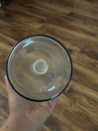 Candelabro de cristal transparente