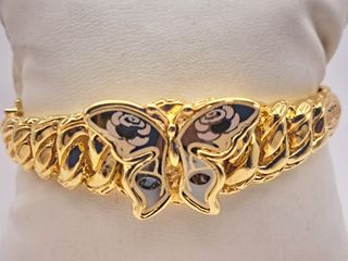 Pulsera Brazalete Oro 18k Mariposa