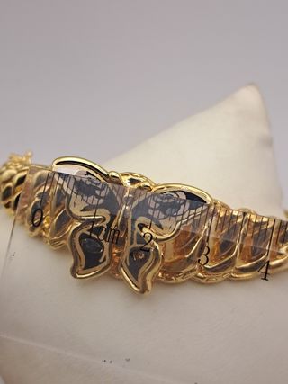 Pulsera Brazalete Oro 18k Mariposa