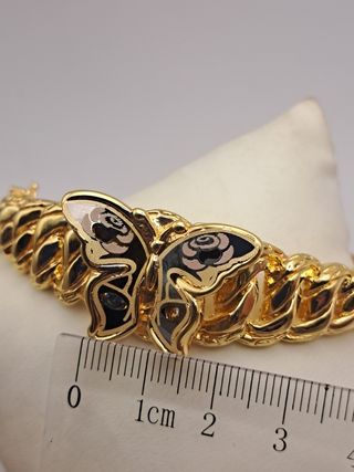 Pulsera Brazalete Oro 18k Mariposa