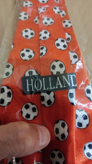 Corbata Roja Balones Fútbol