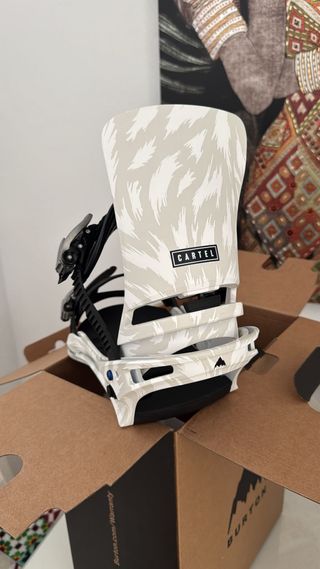 Fijaciones Burton Cartel ReFlex Blancas y Grises