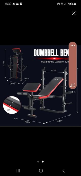 BANCO DE PESAS Y MUSCULACION RACK 