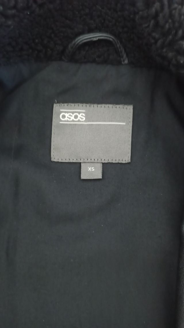 Chaqueta ASOS cuero sintético negra