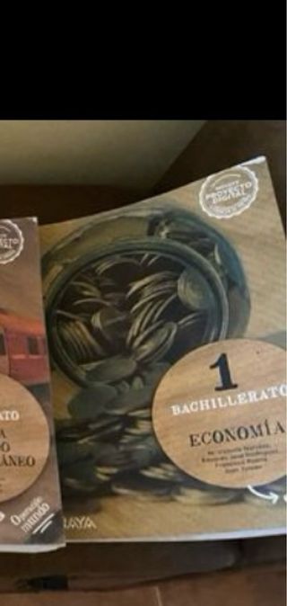 libro economia primero bachillerato Anaya