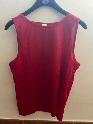 8 Peto de fútbol rojo talla L