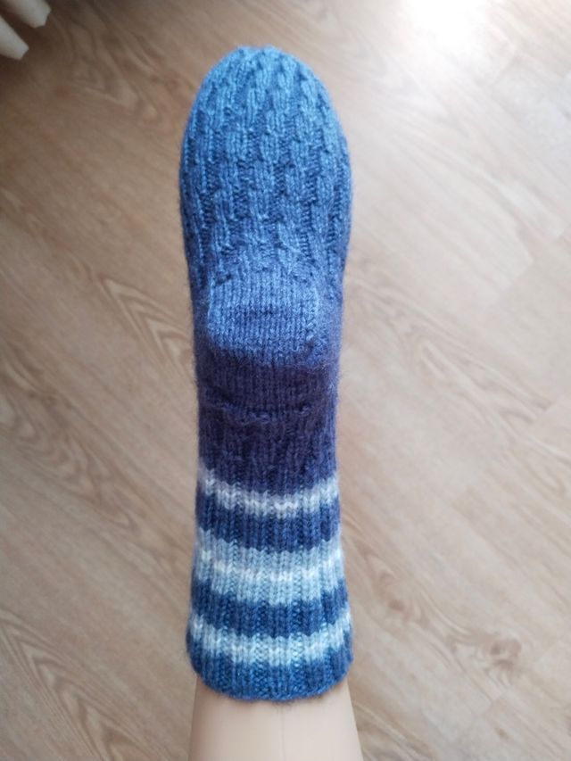 Calcetines de lana hechos a mano