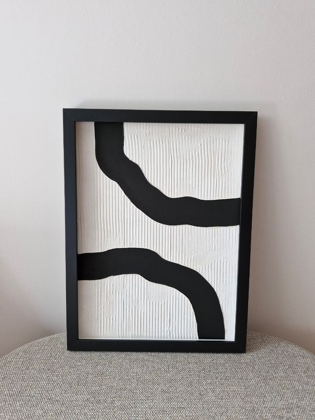 Cuadro Textura Marco Negro