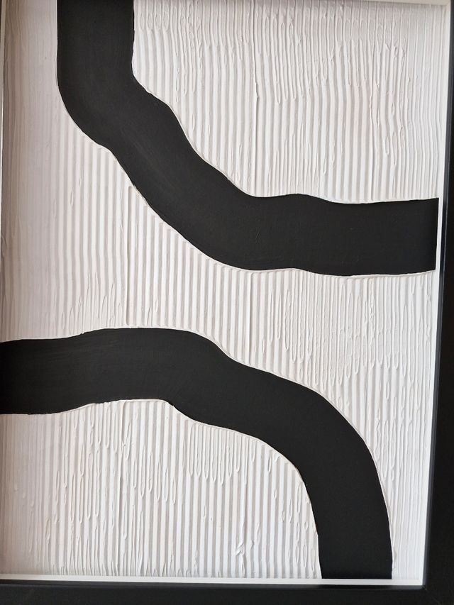 Cuadro Textura Marco Negro