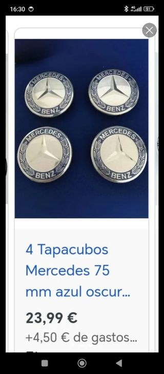 Tapacubos Mercedes Benz Originales
