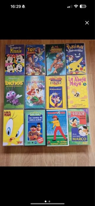 Lote Películas Infantiles VHS