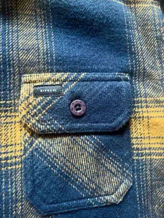 Camisa Rip Curl Rapaz Flanela Xadrez nova, sem uso