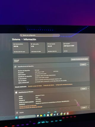 PC Gaming Potente Negro