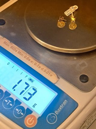 Pendientes Oro 18K con Moneda 