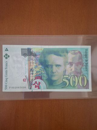 Billete 500 Francos Franceses. 1994.