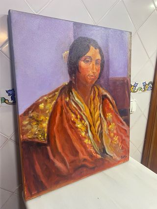 Cuadro de mujer al óleo
