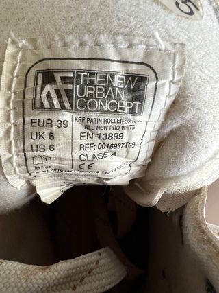 Patines blancos talla 39