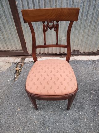 Juego 4 Sillas y 2 Sillones Clásicos Madera