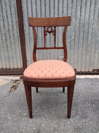 Juego 4 Sillas y 2 Sillones Clásicos Madera