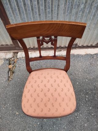 Juego 4 Sillas y 2 Sillones Clásicos Madera