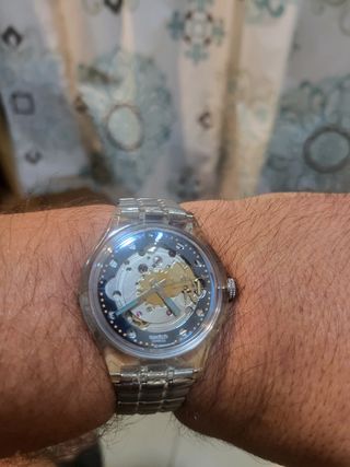 Swatch Automático Plata