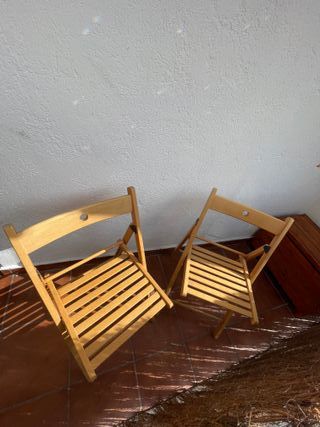 Sillas plegables madera Ikea