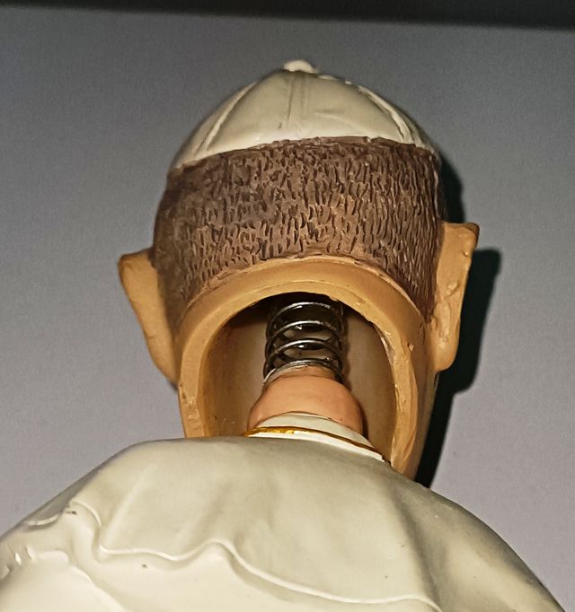 PAPA FRANCESCO STATUETTA FIGURA CARICATURA GONGOLO