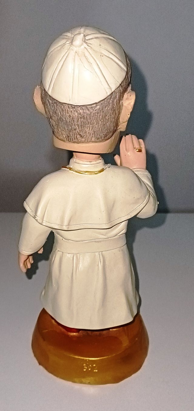 PAPA FRANCESCO STATUETTA FIGURA CARICATURA GONGOLO