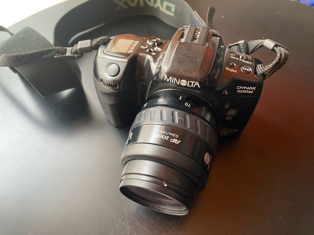 Minolta Dynax 500si Cámara Analógica Negra
