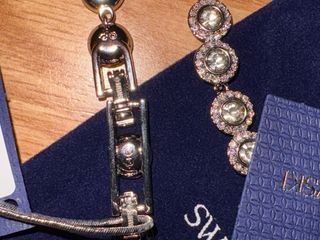Conjunto Swarovski Collar y Pulsera Plata