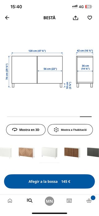 Armario BESTA Ikea blanco