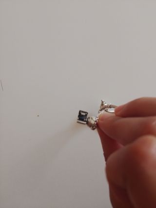 Pulsera Pandora Plata con Cadena de seguridad 