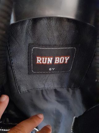 Giubbino ecopelle bambino