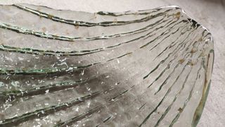 Centro de mesa cristal.  Frutero.