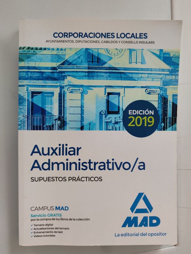 Libro oposiciones Auxiliar Administrativo