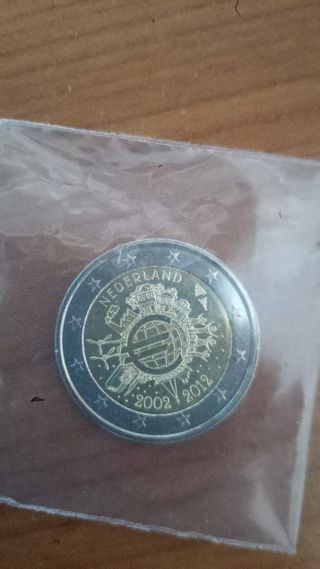 2 € commemorativo Olanda 2012 TYE 10 anni euro UNC