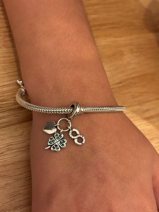 Charm Trébol Suerte Pandora Corazón Infinito