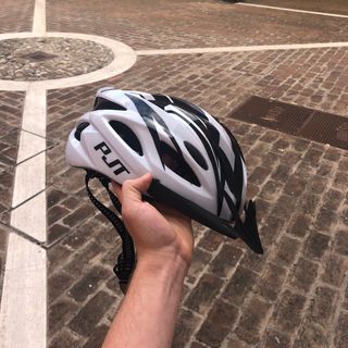 Casco Bici/Monopattino PJT Bianco/Nero leggero