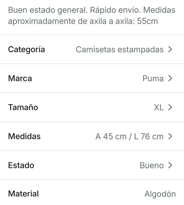 Camiseta Puma Negra original