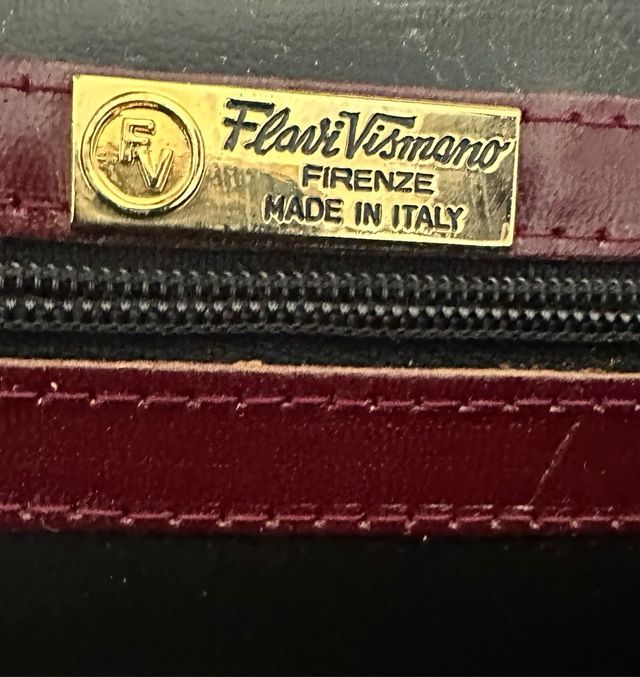 Borsa vintage Flavi Vismano Firenze. Vera pelle