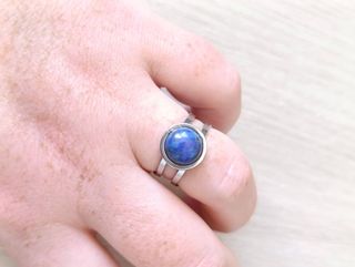 Anillo ajustable de lapislázuli