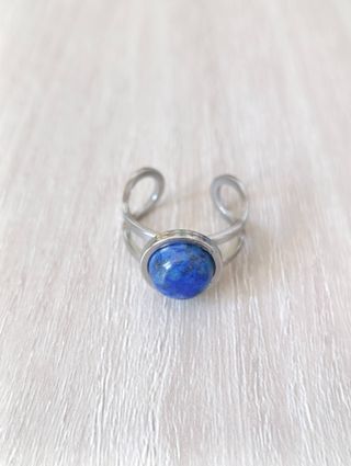 Anillo ajustable de lapislázuli